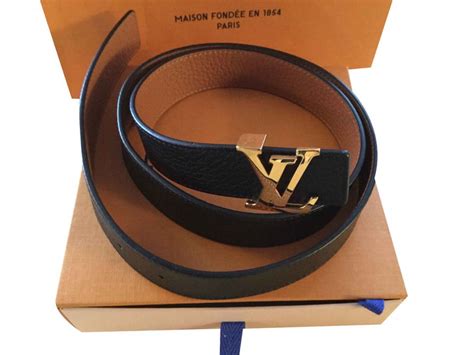 lv belt black and gold